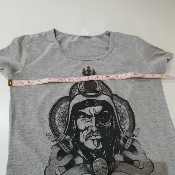 USA Print Graphic Grey T-shirt Size S - Picture 10 of 14